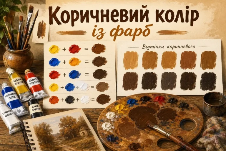 Як зробити коричневий колір: повний посібник зі змішування відтінків для художників і не тільки